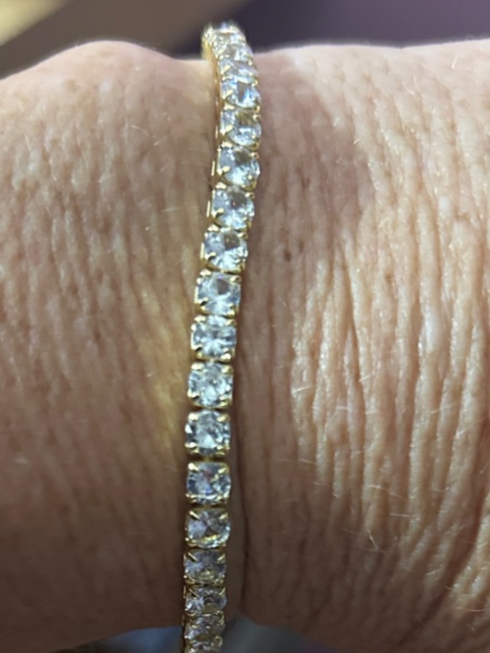 Gold Plated CZ Tennis Bracelet 5mm